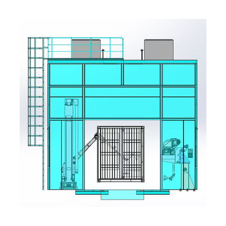 Productielijn voor automatische coating van containers